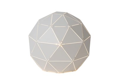 Lucide OTONA - Lampe de table - Ø 25 cm - 1xE27 - Blanc