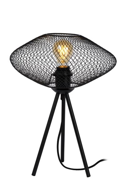 Lucide MESH - Lampe de table - Ø 30 cm - 1xE27 - Noir