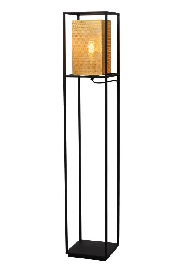 Lucide SANSA - Floor lamp - 1xE27 - Black - on