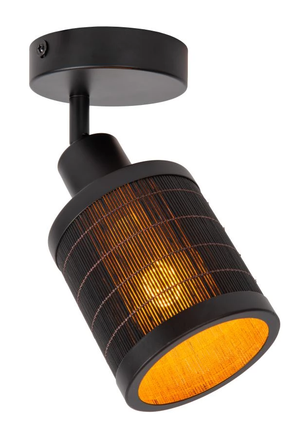 Lucide TAGALOG - Ceiling spotlight - Ø 10 cm - 1xE27 - Black - on