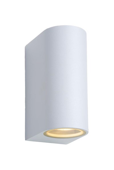 Lucide ZORA-LED - Wandstrahler Außen - LED Dim. - GU10 - 2x5W 3000K - IP44 - Weiß