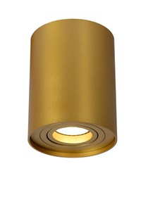 Lucide TUBE - Ceiling spotlight - Ø 9,6 cm - 1xGU10 - Matt Gold / Brass on 2