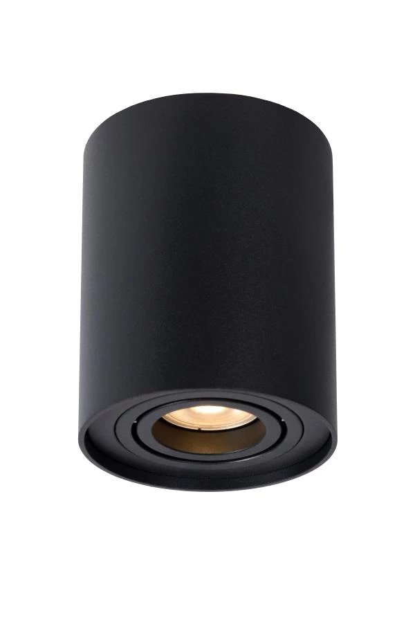 Lucide TUBE - Ceiling spotlight - Ø 9,6 cm - 1xGU10 - Black - on
