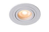 Lucide TUBE - Recessed spotlight - Ø 9,2 cm - 1xGU10 - White on 1