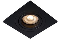 Lucide TUBE - Recessed spotlight - 1xGU10 - Black on