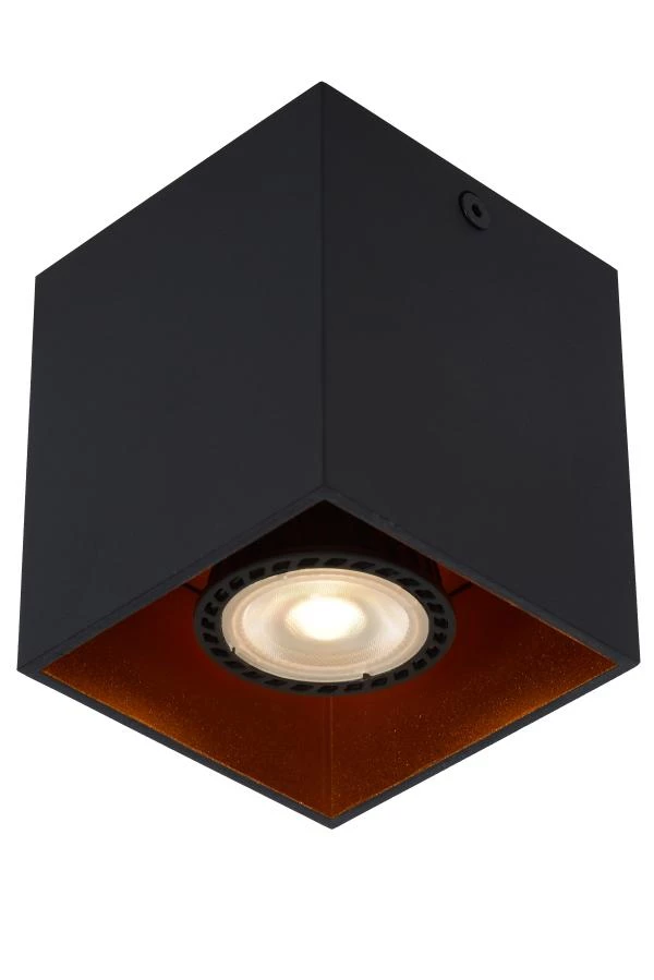 Lucide BIDO - Ceiling spotlight - 1xGU10 - Black - on