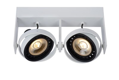Lucide GRIFFON - Ceiling spotlight - LED Dim to warm - GU10 - 2x12W 2200K/3000K - White