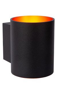 Lucide XERA - Wall light - Ø 8 cm - 1xG9 - Black on