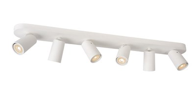 Lucide XYRUS - Ceiling spotlight - LED Dim to warm - GU10 - 6x5W 2200K/3000K - White