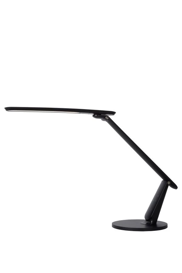Lucide PRACTICO - Lampe de bureau - LED Dim to warm - 1x10W 2700K/6000K - Noir - allumé