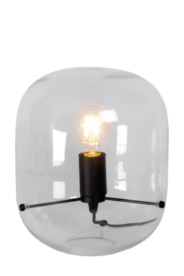 Lucide VITRO - Tischlampe - 1xE27 - Transparent - EINgeschaltet