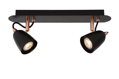 Lucide RIDE-LED - Deckenstrahler - LED Dim. - GU10 - 2x5W 3000K - Kupfer