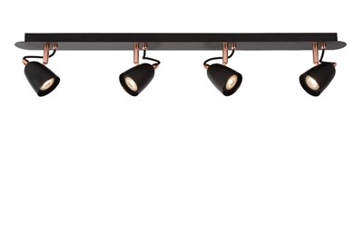 Lucide RIDE-LED - Deckenstrahler - LED Dim. - GU10 - 4x5W 3000K - Kupfer