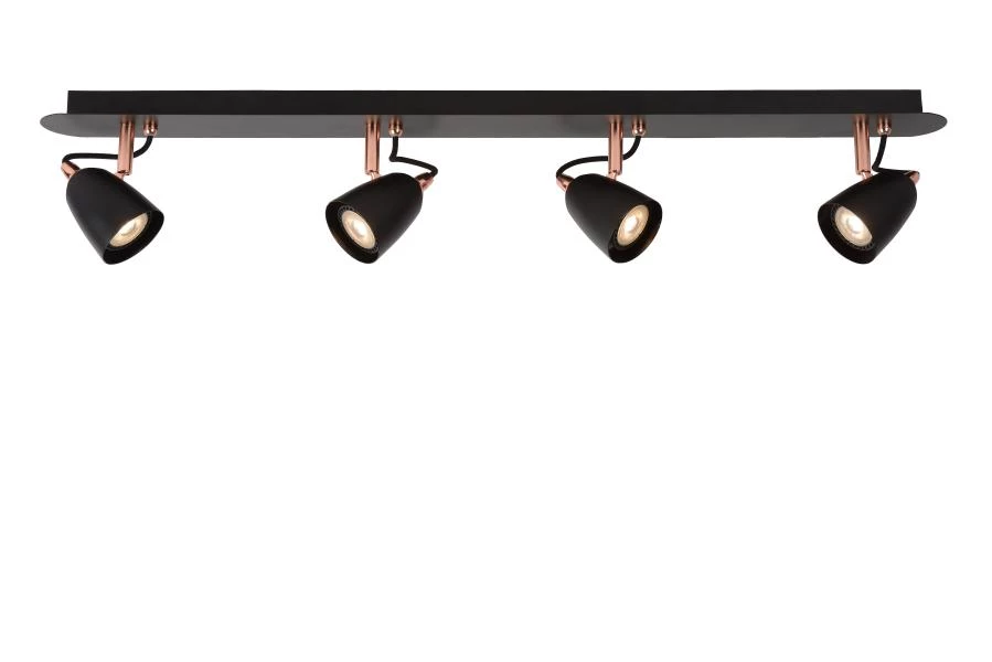 Lucide RIDE-LED - Deckenstrahler - LED Dim. - GU10 - 4x5W 3000K - Kupfer - AAN 7