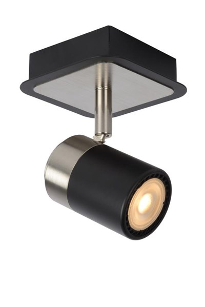 Lucide LENNERT - Plafondspot - LED Dimb. - GU10 - 1x5W 3000K - Zwart