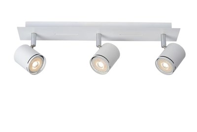 Lucide RILOU - Foco de techo - LED Regul. - GU10 - 3x5W 3000K - Blanco