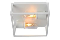 Lucide CARLYN - Flush ceiling light Bathroom - 2xE14 - IP54 - White on 1