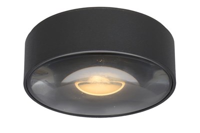 Lucide RAYEN - Ceiling spotlight Bathroom - Ø 10 cm - LED - 1x6W 3000K - IP65 - Black