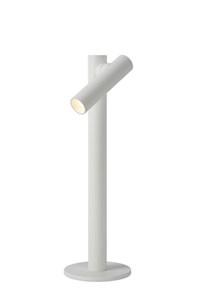 Lucide ANTRIM - Tischlampe Außen - LED Dim. - 1x2,2W 2700K - IP54 - Mit Kontaktladestation - Weiß EINgeschaltet 1