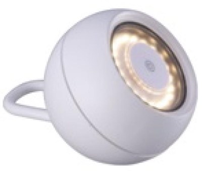 Lucide SPHERE - Oplaadbare Hanglamp Buiten - Accu/Batterij - Ø 10,2 cm - LED Dimb. - 1x2W 2700K - IP54 - 3 StepDim - Wit