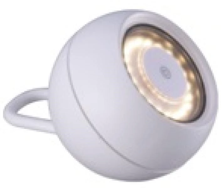 Lucide SPHERE - Oplaadbare Hanglamp Buiten - Accu/Batterij - Ø 10,2 cm - LED Dimb. - 1x2W 2700K - IP54 - 3 StepDim - Wit - aan 1