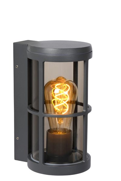 Lucide NAVI - Wandlamp Binnen/Buiten - 1xE27 - IP54 - Antraciet