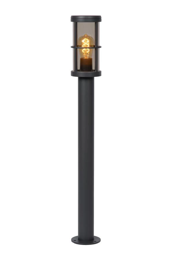 Lucide NAVI - Bollard light Outdoor - Ø 12 cm - 1xE27 - IP54 - Anthracite - on 9