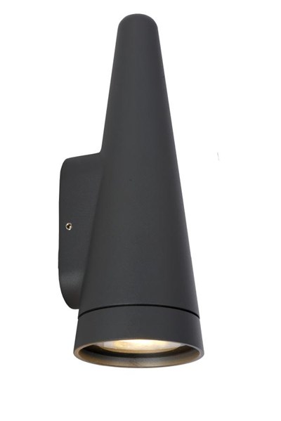 Lucide WIZARD - Lámpara de pared Dentro/Fuera - LED Regul. - 1xGU10 - IP54 - Antracita