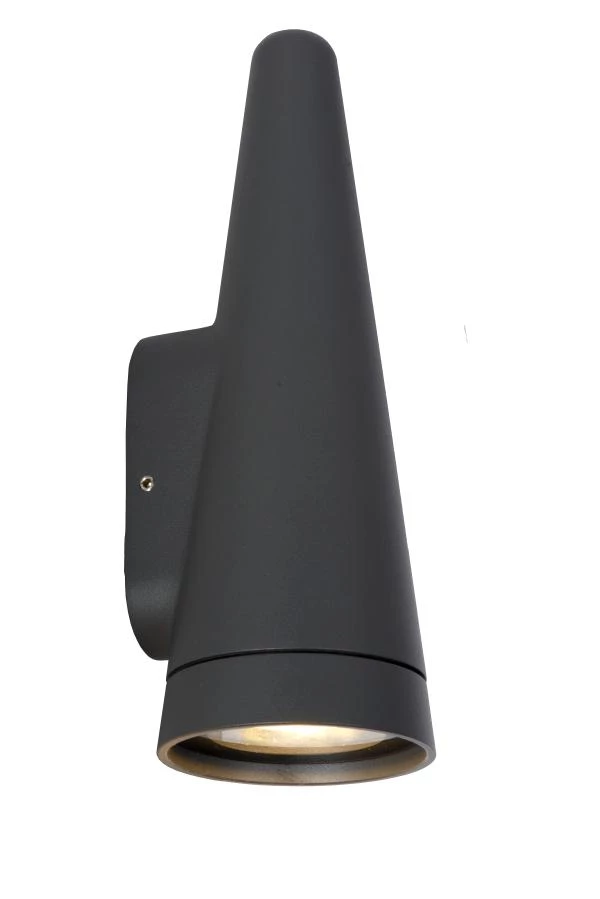 Lucide WIZARD - Wall light Indoor/Outdoor - LED Dim. - 1xGU10 - IP54 - Anthracite - on 9