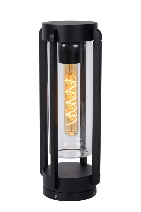 Lucide GARLAND - Table lamp Indoor/Outdoor - Ø 15,1 cm - 1xE27 - IP44 - Black - on