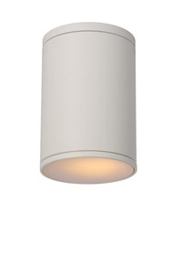 Lucide TUBIX - Spot plafond Intérieur/Extérieur - Ø 10,8 cm - 1xE27 - IP54 - Blanc AAN 1