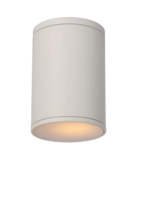Lucide TUBIX - Ceiling spotlight Outdoor - Ø 10,8 cm - 1xE27 - IP54 - White - on 1