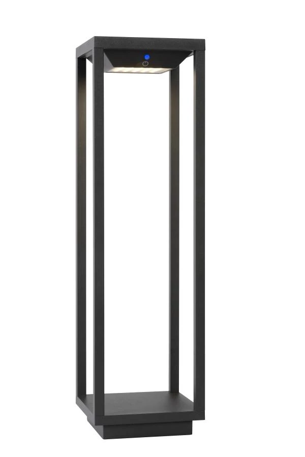 Lucide TENSO SOLAR - Bollard light Outdoor - LED - 1x2,2W 3000K - IP54 - Anthracite - on