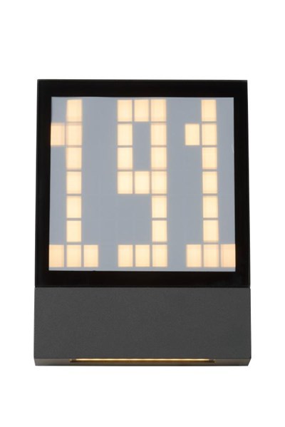 Lucide DIGIT - Wall light Outdoor - LED - 1x3W 2700K - IP54 - Anthracite