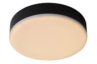 Lucide CERES-LED - Plafonnier Salle de bains - Ø 21,5 cm - LED Dim. - 1x30W 3000K - IP44 - Noir AAN