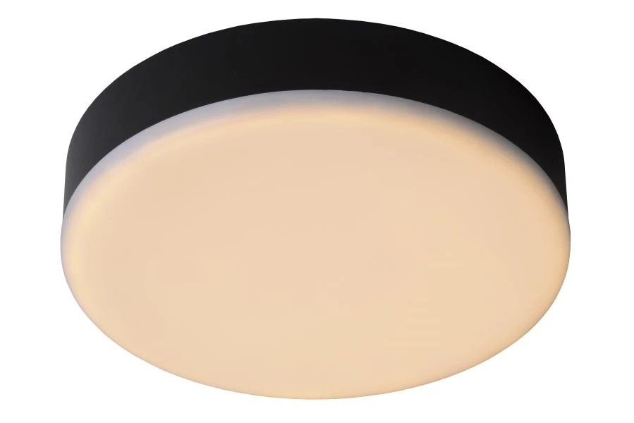 Lucide CERES-LED - Lámpara de techo Baño - Ø 21,5 cm - LED Regul. - 1x30W 3000K - IP44 - Negro - AAN