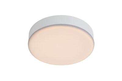 Lucide CERES-LED - Flush ceiling light Bathroom - Ø 21,5 cm - LED Dim. - 1x30W 3000K - IP44 - White