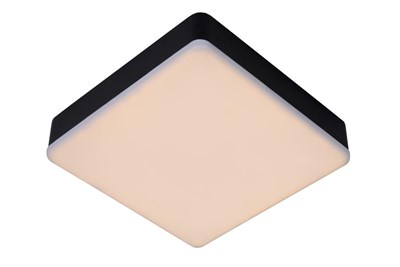 Lucide CERES-LED - Deckenleuchte Badezimmer - LED Dim. - 1x30W 3000K - IP44 - Schwarz