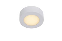 Lucide BRICE-LED - Lámpara de techo Baño - Ø 11,7 cm - LED Regul. - 1x8W 3000K - IP44 - Blanco AAN 1