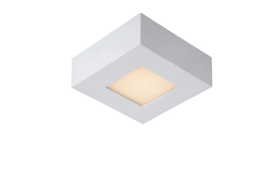 Lucide BRICE-LED - Lámpara de techo Baño - LED Regul. - 1x8W 3000K - IP44 - Blanco - AAN 1