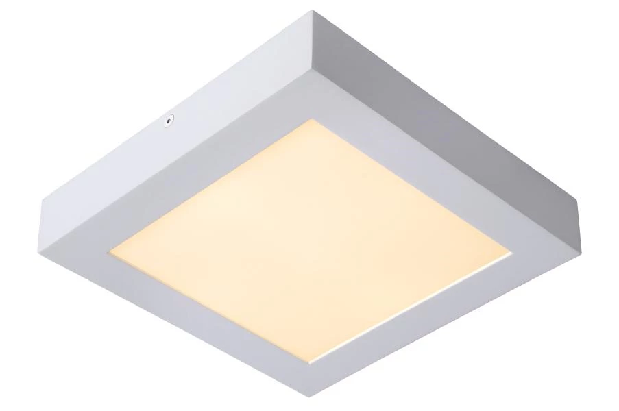 Lucide BRICE-LED - Plafonnier Salle de bains - LED Dim. - 1x22W 3000K - IP44 - Blanc - AAN 1