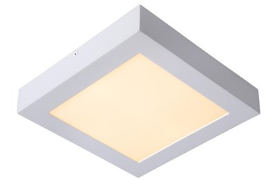 Lucide BRICE-LED - Deckenleuchte Badezimmer - LED Dim. - 1x20W 3000K - IP44 - Weiß
