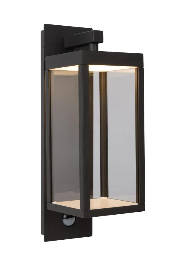 Lucide CLAIRETTE - Wall light Outdoor - LED - 1x15W 3000K - IP54 - Anthracite - on