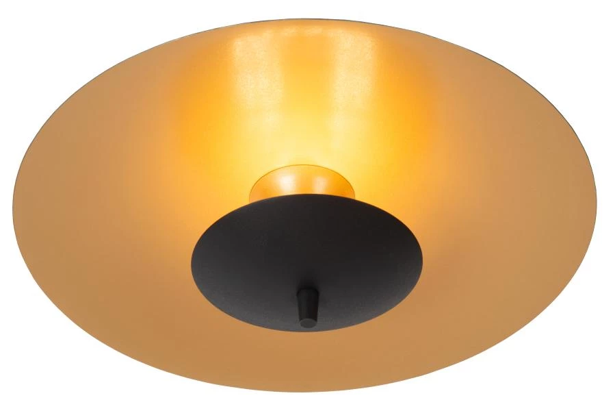 Lucide VULCAN - Flush ceiling light - Ø 35 cm - LED Dim. - 1x9W 3000K - Black - on