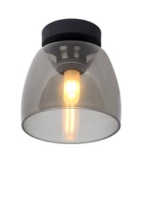 Lucide TYLER - Flush ceiling light Bathroom - Ø 16,1 cm - 1xG9 - IP44 - Black on