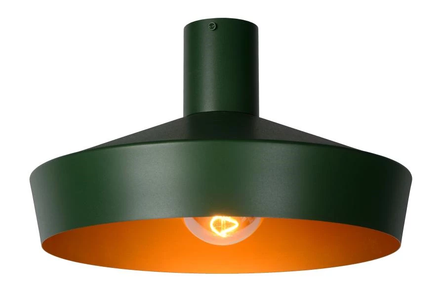 Lucide CARDIFF - Plafonnier - Ø 40 cm - 1xE27 - Vert - AAN 3