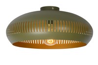 Lucide RAYCO - Plafonnière - Ø 45 cm - 1xE27 - Groen aan 3