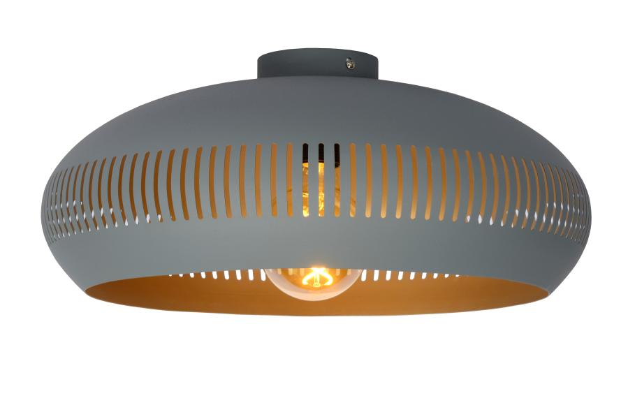 LUCIDE RENATE Deckenleuchte – 2x E27, Matt Gold/Messing, Dimmbar, Modernes Design Für Wohnzimmer & Flur