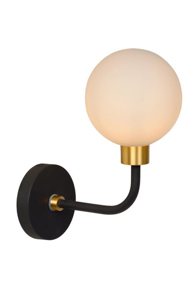 Lucide BEREND - Lámpara de pared Baño - 1xG9 - IP44 - Negro