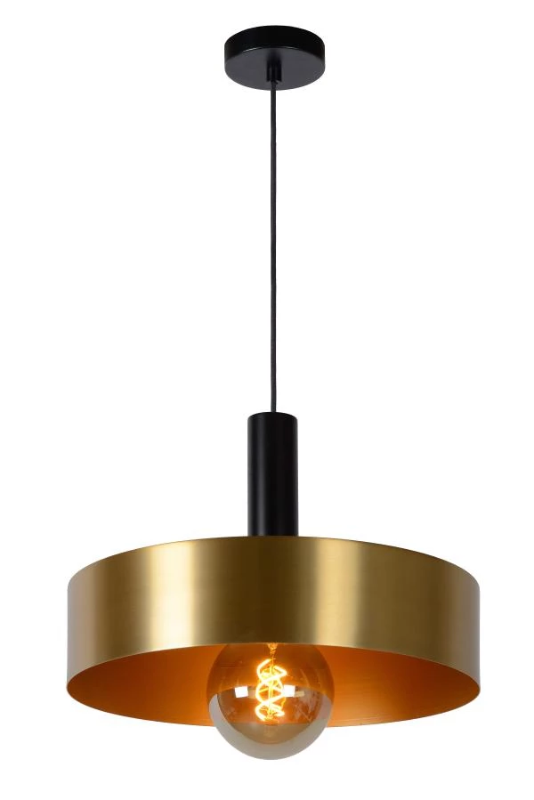 Lucide GIADA - Pendant light - Ø 40 cm - 1xE27 - Matt Gold / Brass - on 2